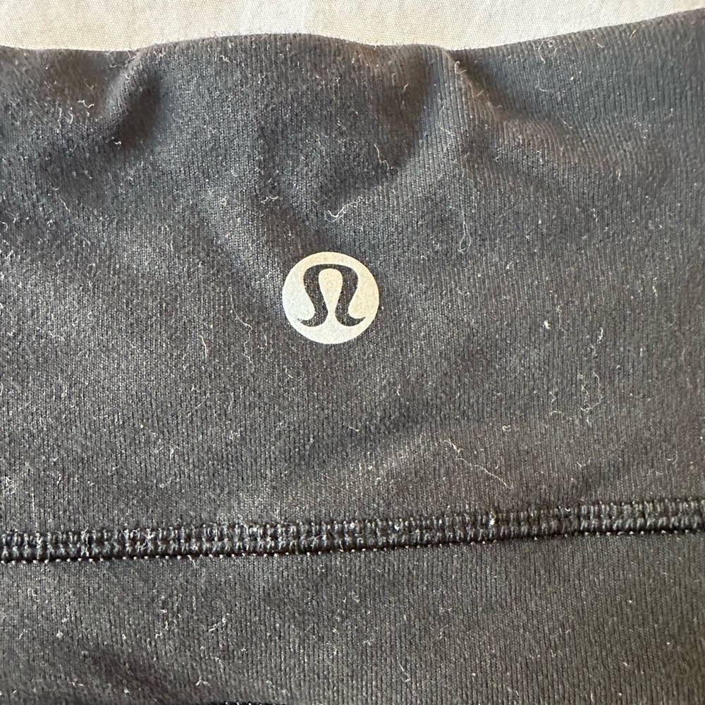 LuluLemon Black Flared Yoga Pants - Picture 2 of 2
